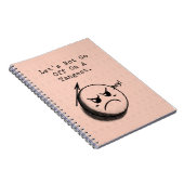 Carnet Ne partez pas sur une tangente Expression drôle de (Côté Droit)