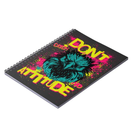 Carnet Ne pas attraper aucune attitude - Sarcastique (Côté gauche)