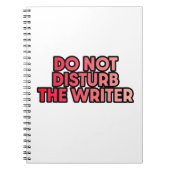 Carnet Ne pas déranger l'auteur (Devant)