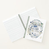 Carnet Ne plongez pas dans les problèmes juste Surf sur e (Intérieur)