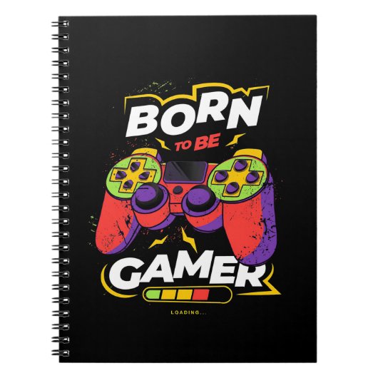 Carnet Né Pour Être Gamer (Devant)