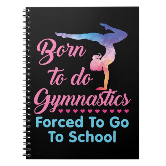 Carnet Né pour faire de la gymnastique forcé d'aller à l' (Devant)