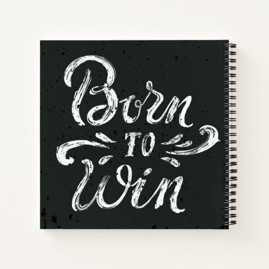 Carnet Né pour gagner (Dos)