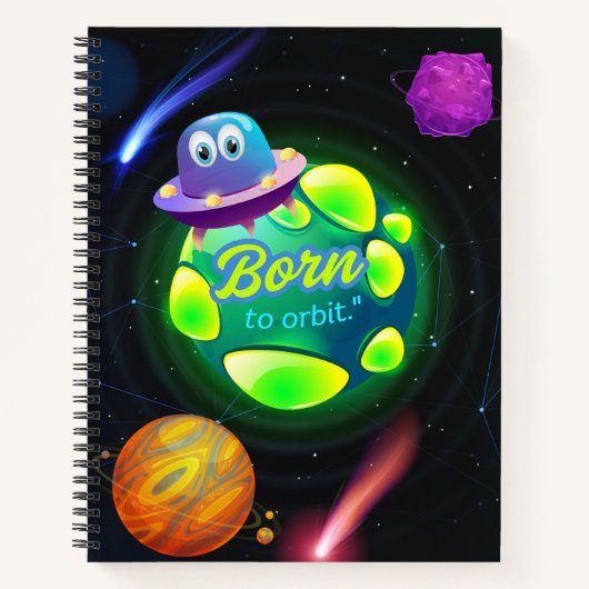 Carnet Né pour orbiter (Devant)
