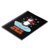 Carnet Né pour patiner Mignon Manchot (Côté gauche)