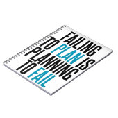 Carnet Ne prévoyez pas d'échouer (Côté gauche)