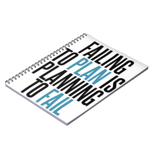 Carnet Ne prévoyez pas d'échouer (Côté gauche)