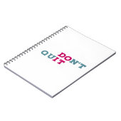 Carnet Ne quittez pas l'inspiration (Côté gauche)