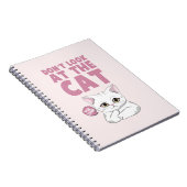 Carnet Ne regardez pas le chat - Drôle chat blanc (Côté Droit)