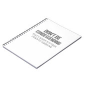 Carnet Ne sois pas condescendant (Côté gauche)