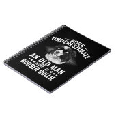 Carnet Ne sous-estimez jamais un vieil homme avec un coll (Côté gauche)