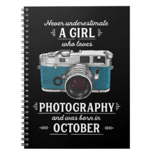 Carnet Ne Sous-Estimez Jamais Une Fille Qui Aime La Photo