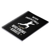 Carnet Ne Sous-Estimez Jamais Une Fille Qui Connaît Karat (Côté gauche)