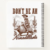 Carnet Ne soyez pas un Armadillhole (Dos)