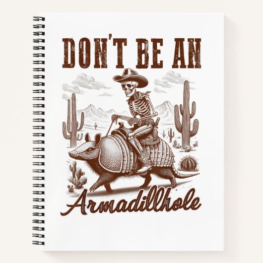Carnet Ne soyez pas un Armadillhole (Devant)