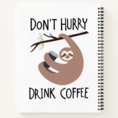 Carnet Ne vous dépêchez pas de boire du café (Dos)