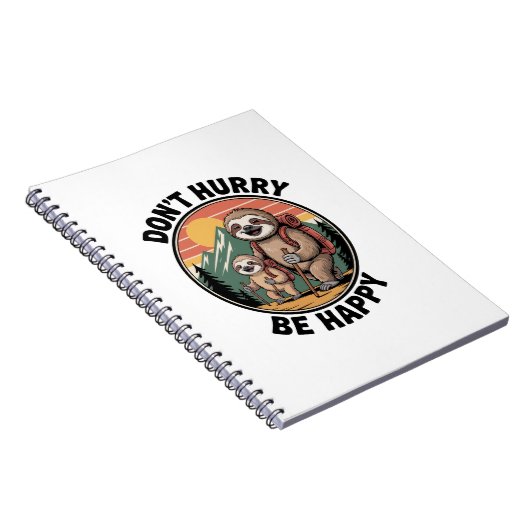 Carnet Ne vous dépêchez pas, soyez heureux de l'équipe of (Côté Droit)