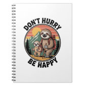 Carnet Ne vous dépêchez pas, soyez heureux de l'équipe of (Devant)