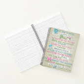 Carnet "Ne vous inquiétez pas" CustomSpiral Notebook/Pray (Intérieur)