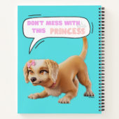 Carnet Ne vous Messiez pas avec cette Princesse (Dos)