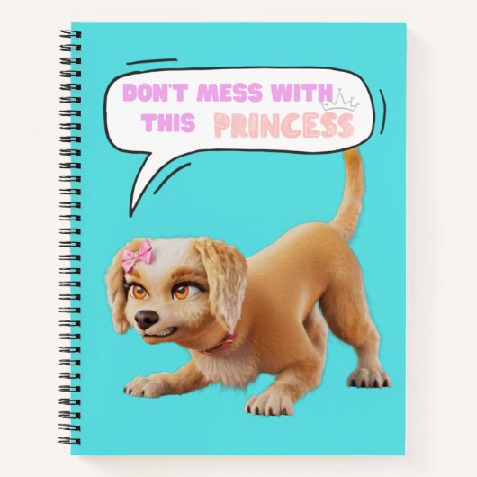 Carnet Ne vous Messiez pas avec cette Princesse (Devant)