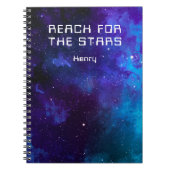 Carnet Nebula Cosmic Space Reach For The Stars avec nom (Devant)