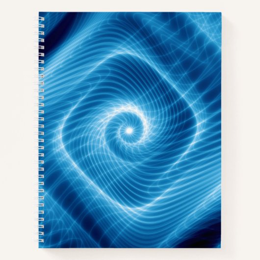 Carnet Nebula de spirale cosmique bleue (Devant)