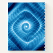 Carnet Nebula de spirale cosmique bleue (Dos)