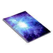 Carnet Nébuleuse d'Orion Turquoise Pervenche Lavande Gala (Côté Droit)