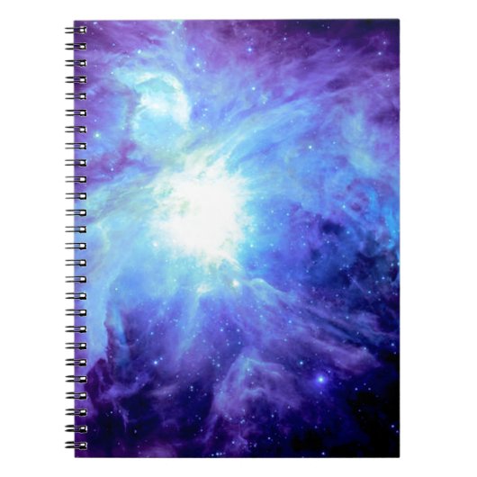 Carnet Nébuleuse d'Orion Turquoise Pervenche Lavande Gala (Devant)