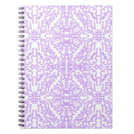 Carnet Nébuleuse Mystique Lilas (Devant)