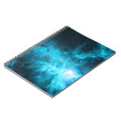 Carnet nébuleuse orientale, lumière bleue, astronomie. (Côté gauche)