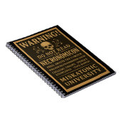 Carnet Necronomicon - Précaution interdite par Miskatonic (Côté Droit)