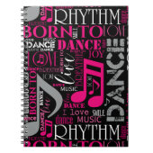 Carnet Née pour danser Pink ID277 (Devant)