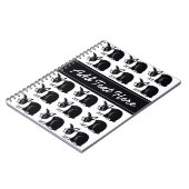 Carnet néerlandais noir et blanc de coutume de (Côté gauche)