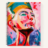Carnet Néfertiti coloré (Devant)