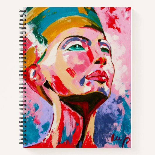 Carnet Néfertiti coloré (Devant)