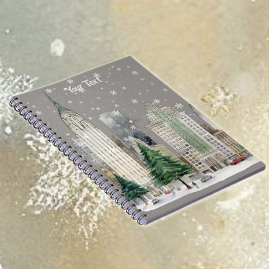 Carnet Neige d'hiver dans la ville