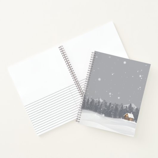 Carnet Neige et hutte (Intérieur)