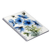 Carnet Nemophila - Fleurs aquarelles (Côté Droit)