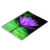 Carnet Nénuphar pourpre (Côté gauche)