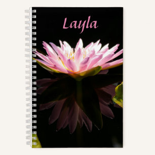 Carnet Nénuphar rose Lotus