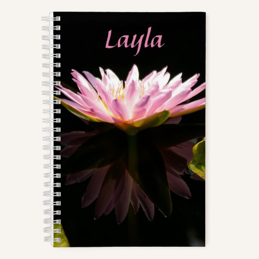 Carnet Nénuphar rose Lotus (Recto)
