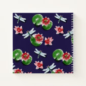 Carnet Nénuphars et libellules Monogramme Esquisse|Ordina (Dos)