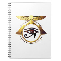 NeoAnkh 3D Œil d'Horus et Disque Solaire Ailé