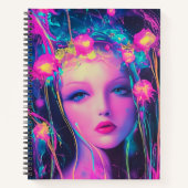 Carnet Neon Alien Goddess (Devant)