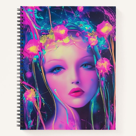 Carnet Neon Alien Goddess (Devant)