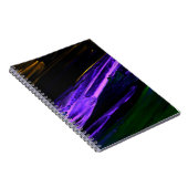 Carnet Neon bleu, vert et violet créatif main abstraite (Côté Droit)