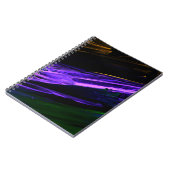 Carnet Neon bleu, vert et violet créatif main abstraite (Côté gauche)