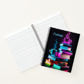 Carnet Neon Books Et Café (Intérieur)